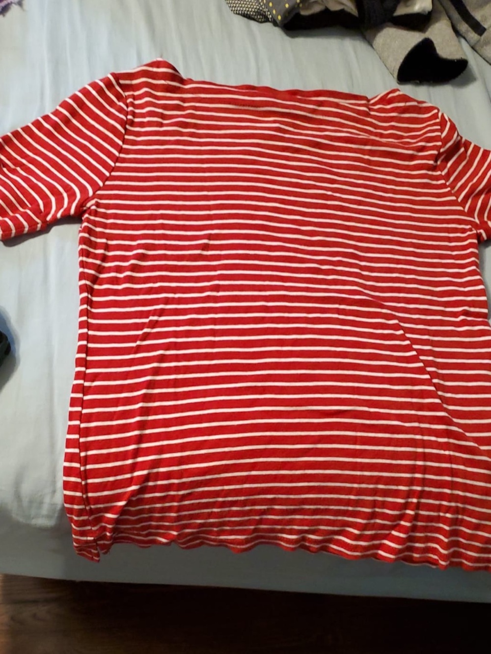 Ralph Lauren Red and White Striped Shirt